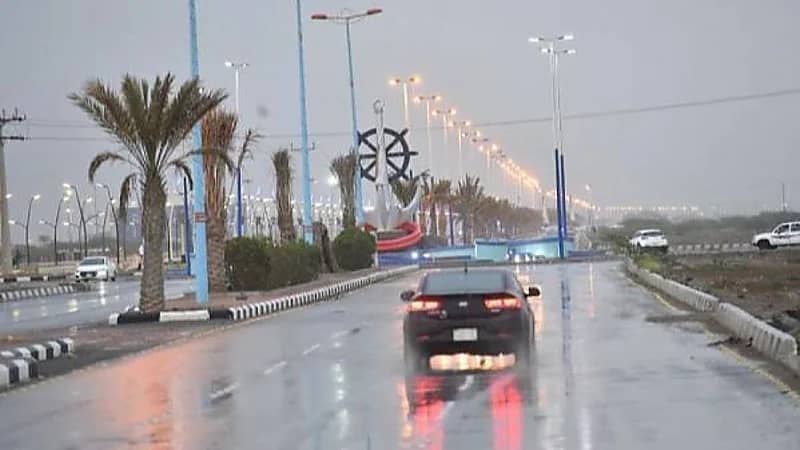 أمطار غزيرة على جازان تستمر حتى 9 مساءً