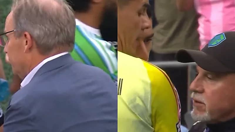 سواريز يثير الجدل بالبصق على موظف سياتل بعد نهائي Leagues Cup.. فيديو