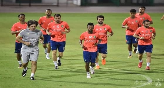 بالصور.. الأهلي يواصل تدريباته