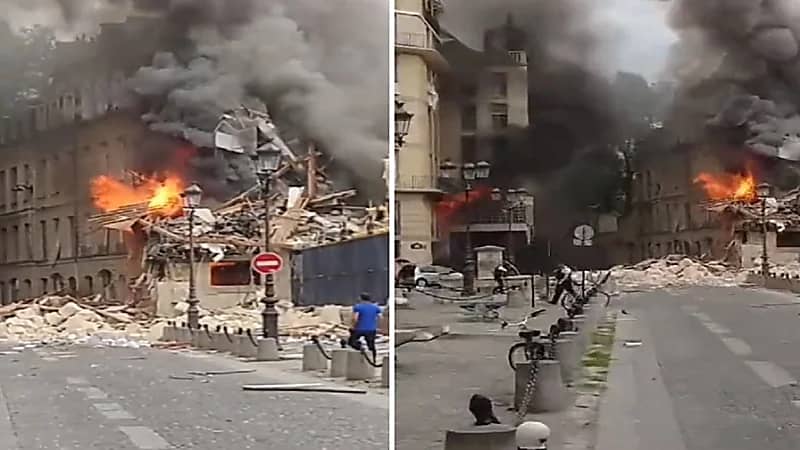 انفجار ضخم قرب متحف اللوفر .. فيديو