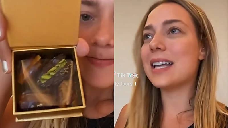 مواطنات يهدين صديقة حبيبة نيمار بعض التمور .. فيديو