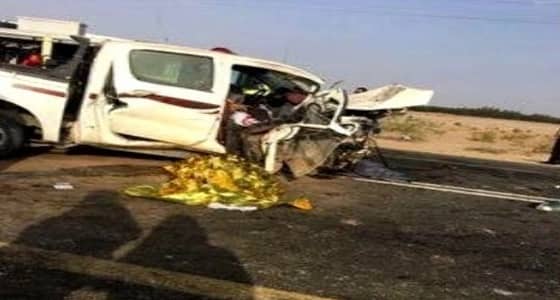 بالصور.. حادث تصادم يتسبب في مقتل 6 أشخاص بالجموم