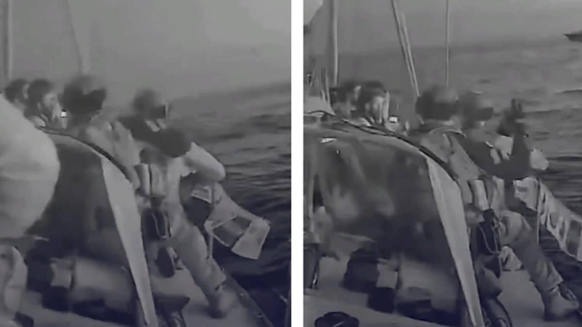 جنود إسرائيليون يسيطرون على سفن المساعدات وسط غموض مصير الركاب .. فيديو