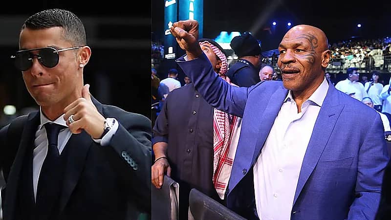 بالفيديو.. رونالدو ومايك تايسون في نزال مدهش يثير الأنظار بالدرعية