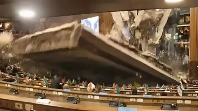 حقيقة الفيديو المتداول عن انهيار البرلمان البوليفي