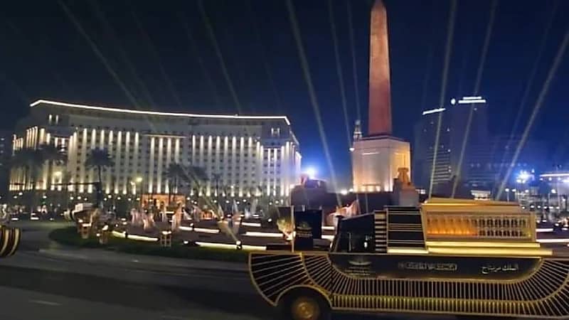 بالفيديو.. مشاهد مبهرة لموكب المومياوات الملكية