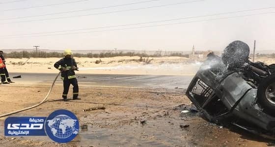 مصرع وإصابة رجلي أمن في حادث سيارة علي طريق الدواسر السليل