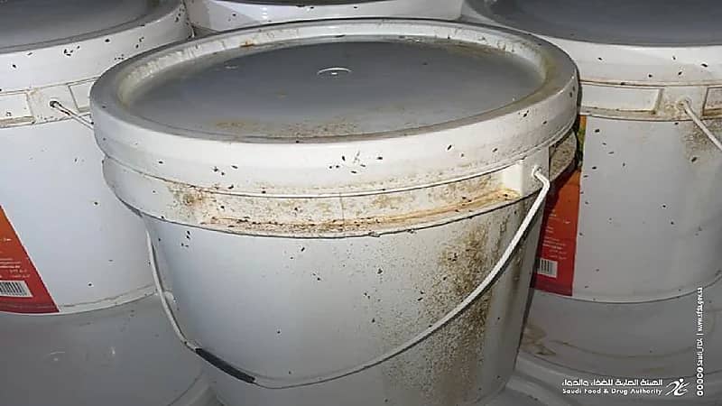 بالصور .. إيقاف شحنة مخللات ملوثة كانت في طريقها لأسواق المملكة