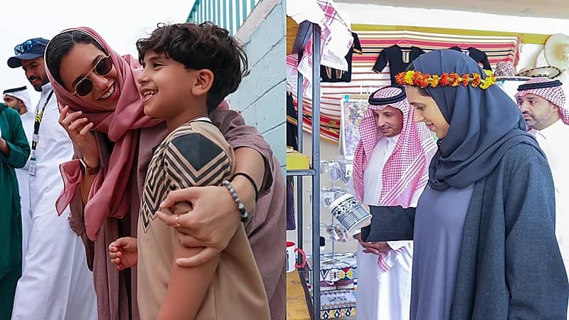 شاهد.. الأميرة هيفاء بنت محمد في جولة بعسير