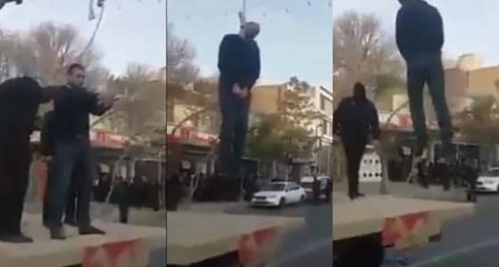 بالفيديو.. نظام الملالي يعدم أحد المتظاهرين في ساحة عامة