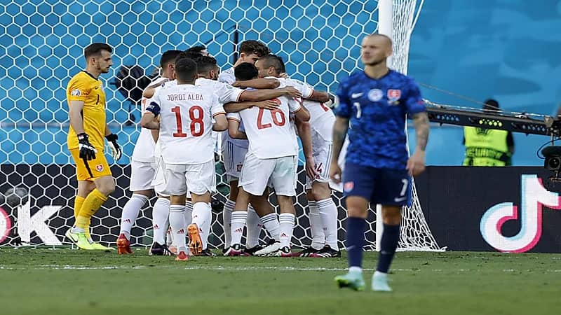 إسبانيا تفوز على سلوفاكيا بخماسية وتتأهل إلى دور 16 بـ" يورو 2020 "