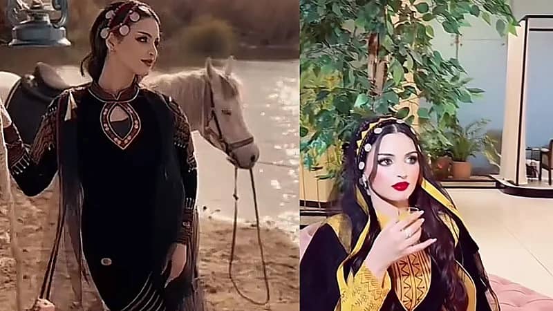 ريناد القحطاني تتغزل بنفسها بالزي الجنوبي : حبيبتي أحلى فرس .. فيديو