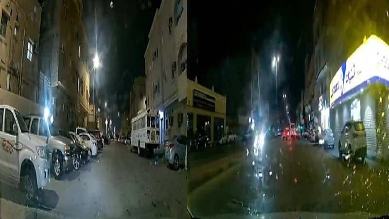 فتاة تفزع لعامل وتساعده في اللحاق بحافلته .. فيديو