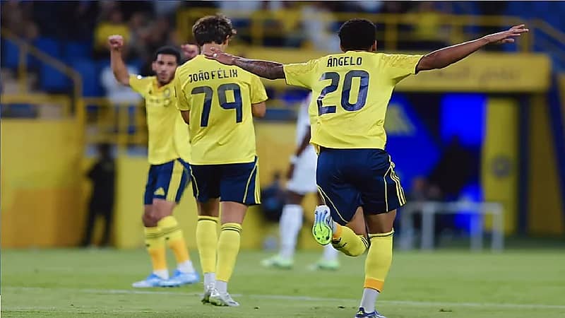 النصر يمطر شباك استقلول دوشنبه بخماسية .. صور