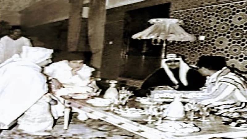 صورة نادرة للملك سعود خلال زيارته للمغرب