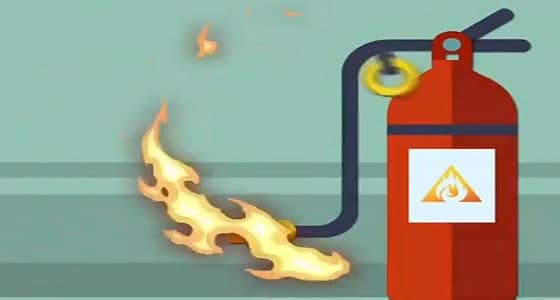 بالفيديو.. الدفاع الوطني يوضح الطريقة الصحيحة لاستخدام مطفأة الحريق