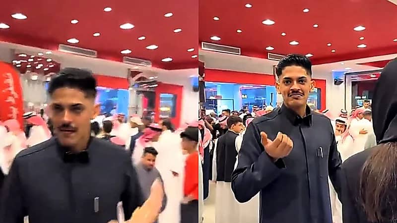 هوشة بين أسماء السياري وفيصل اليامي في إحدى الفعاليات .. فيديو