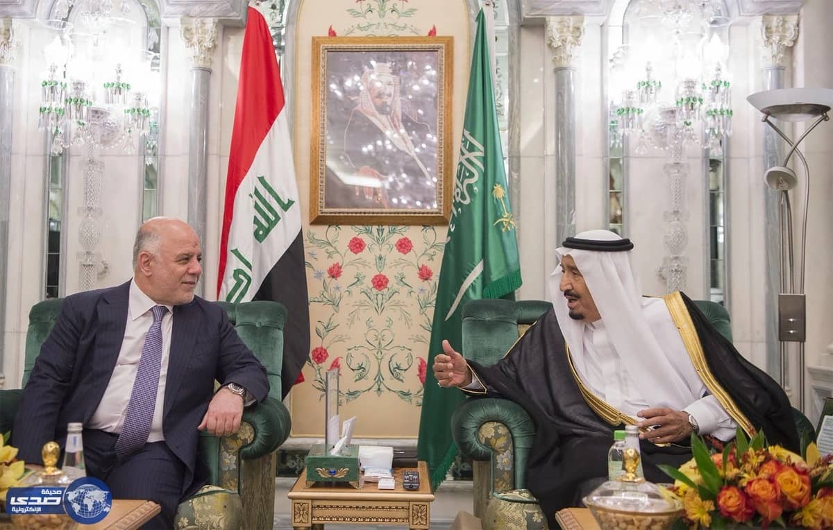 بالصور.. خادم الحرمين الشريفين يستقبل رئيس وزراء العراق