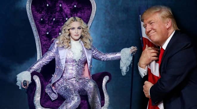 تشابك بين مادونا وترامب. .والأخير يصفها ب " المقرفة "