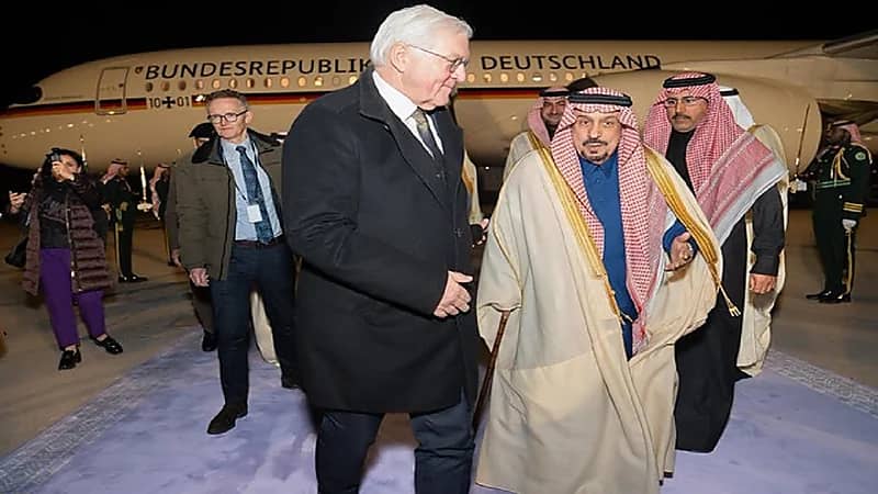 الرئيس الألماني يصل الرياض