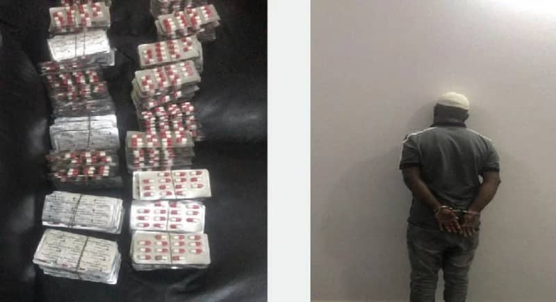 الإطاحة بمقيم بحوزته 5444 قرص خاضع لتنظيم التداول الطبي