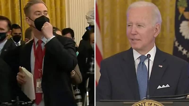 "بايدن" يتصل بصحافي ويعتذر بعد شتمه على الملأ