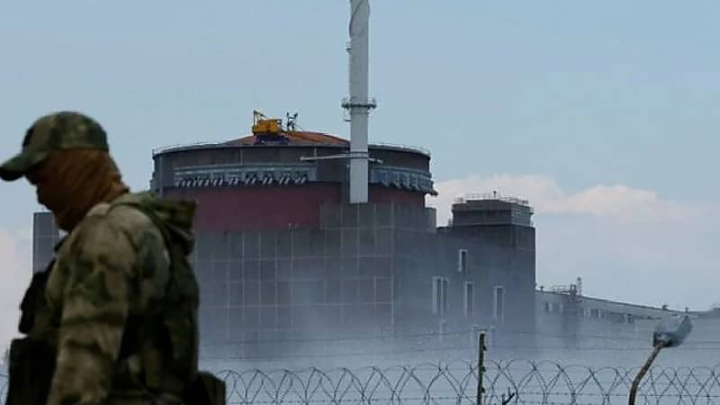 انفجار قرب المفاعل النووي بمحطة زابوريجيا