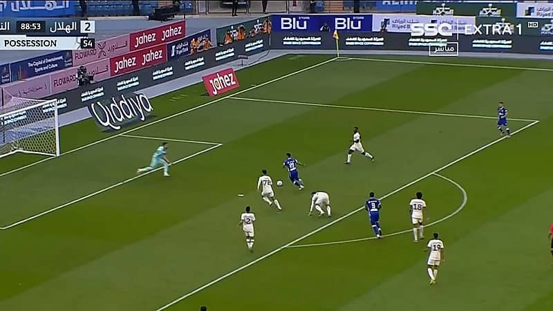 كعب سالم الدوسري يتحول لطقطقة أغضبت النصراويين ( فيديو )