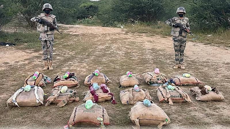 إحباط  تهريب 240 كيلوجرام من القات المخدر بجازان