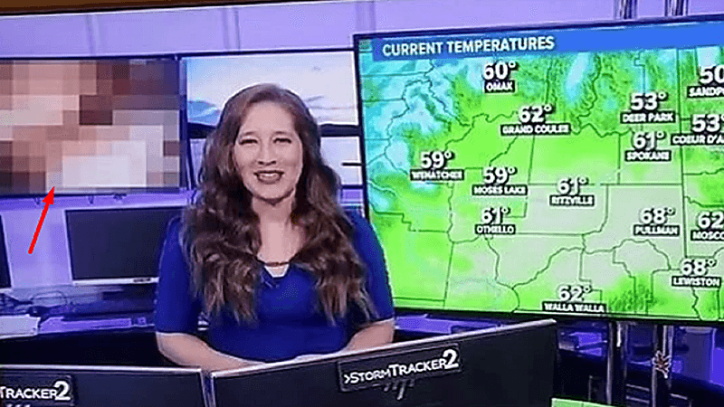 قناة تليفزيونية تفاجئ مشاهديها بعرض مقاطع إباحية مع تقرير الطقس