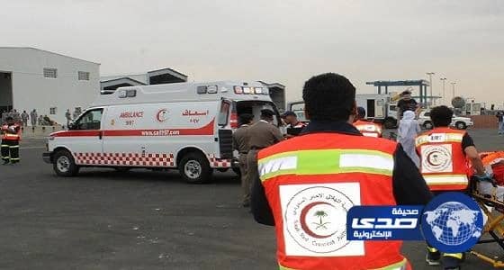 إصابة شرطيين فى حادث انقلاب دوريتهم بعفيف