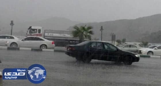 امطار غزيرة بمحافظة المخواه بتهامة الباحه