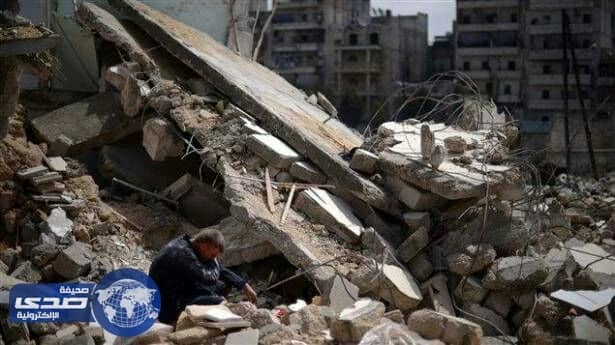 مراسلة تلفزيون نظام الأسد تنفي وقوع معارك في دمشق ..وقذيفة تكذبها