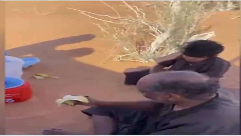شاهد.. العثور على رجل وابنه فقدا في صحراء حائل