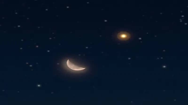 "فلكية جدة": رصد اقتران القمر بكوكب المريخ في سماء المملكة