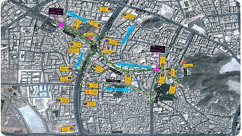 مرور المدينة يعلن إغلاق دوار القبلتين مؤقتًا