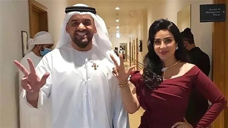 لجين عمران لـ حسين الجسمي بعد عقد قرانه:"أخيرا فرحت فيك"