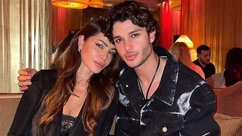 شاهد.. زوجة راغب علامة وابنها يخطفان الأنظار حولهما