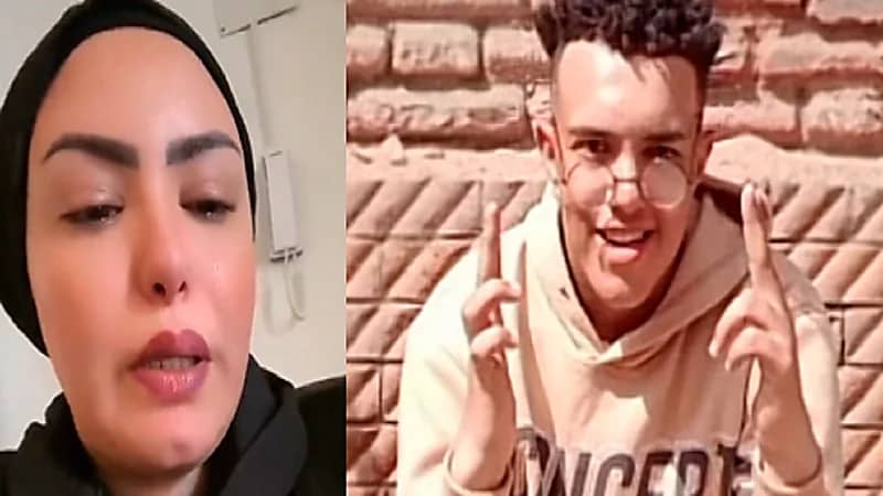 بلوقر تبكي بحرقة بعد وفاة أخيها الصغير بسبب "الأندومي"