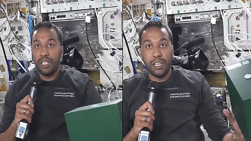 علي القرني يبدأ تجارب الاستمطار في الفضاء .. فيديو