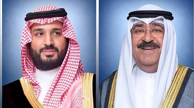 ولي العهد يتلقى اتصالاً من ولي عهد الكويت