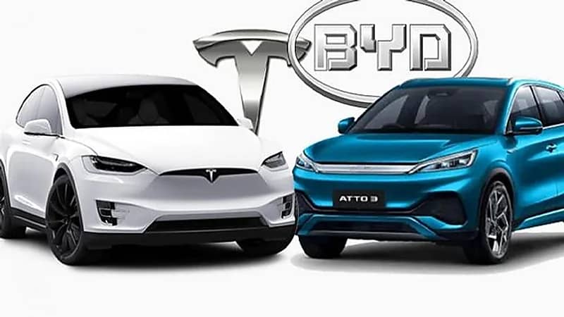 مبيعات بي واي دي تتفوق على تسلا