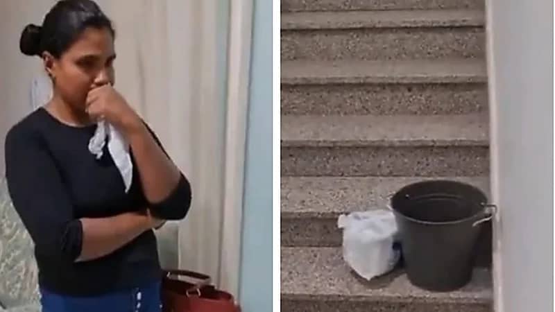 كويتية تكتشف أن عاملتها تضع البول في الطعام - فيديو