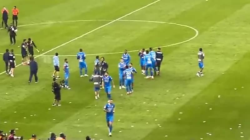 رقص ميشيل وسالم والبريك بعد ثلاثية النصر .. فيديو