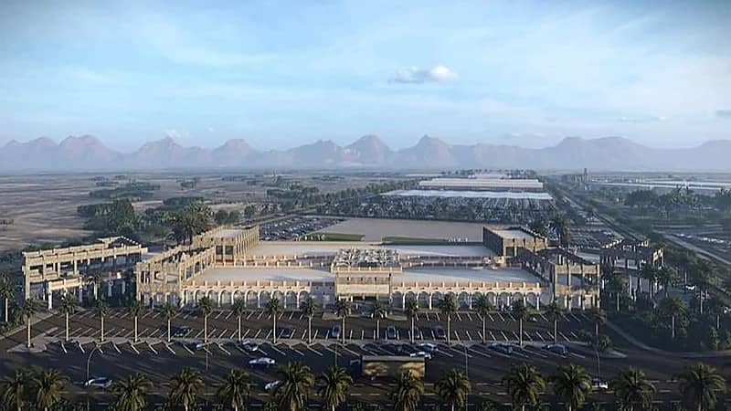 تركيب سياج ‎مدينة الغذاء في المدينة المنورة.. صور