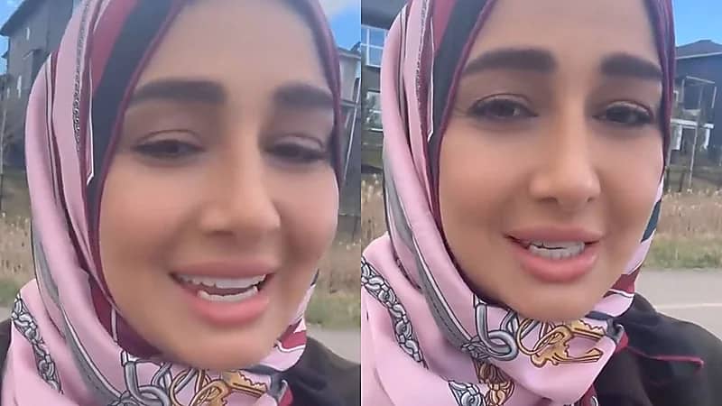 حلا شيحة تظهر بالحجاب من جديد وتنصح بكثرة التسبيح .. فيديو