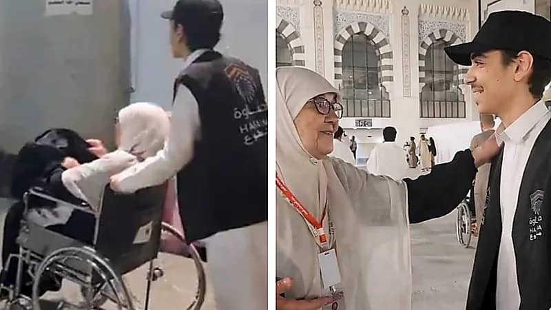 دعاء مؤثر لحاجة جزائرية يثير التفاعل مع متطوع في الحرم المكي .. فيديو