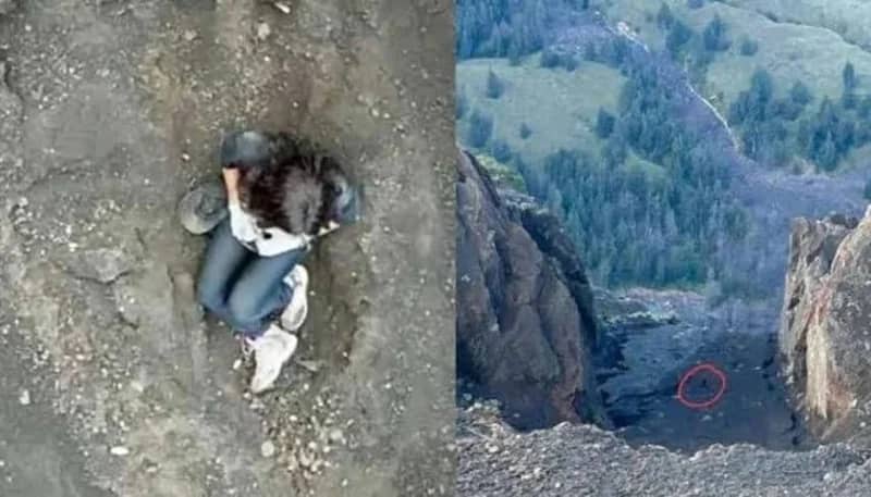 مشهد مروع لسقوط راقصة برازيلية في فوهة بركان بإندونيسيا .. فيديو