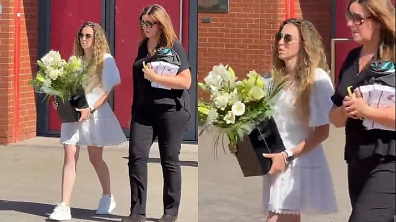 زوجة جوتا تظهر بالأبيض لأول مرة في تكريمات المشجعين .. فيديو