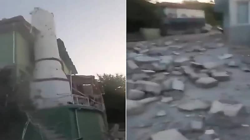 انهيار مبان إثر زلزال قوي في تركيا .. فيديو